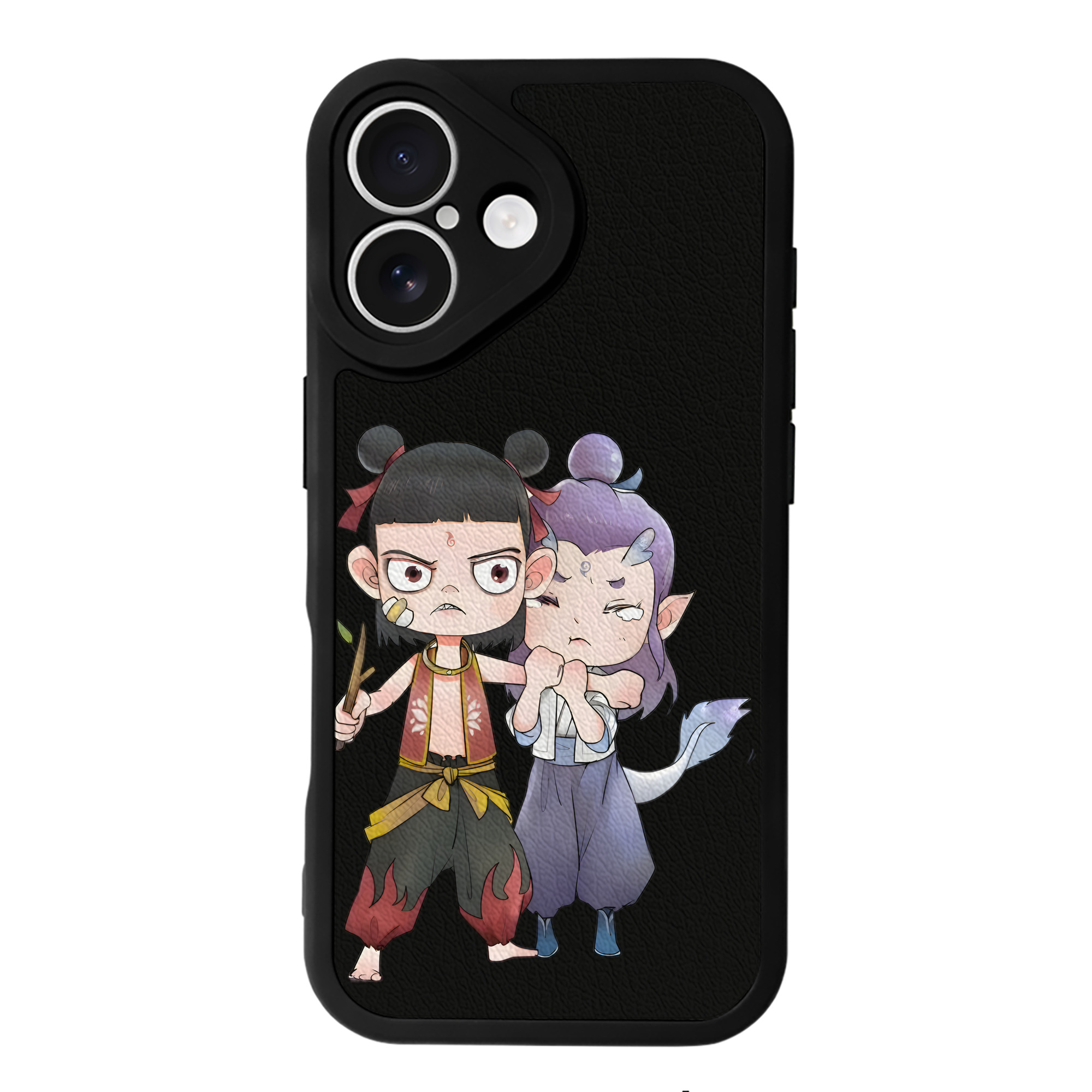 （画像用） Ne Zha 2 ナタ 魔童の大暴れ 【iPhone 16シリーズ対応】シリコンスマホケース（レザー調） 材質：シリコン